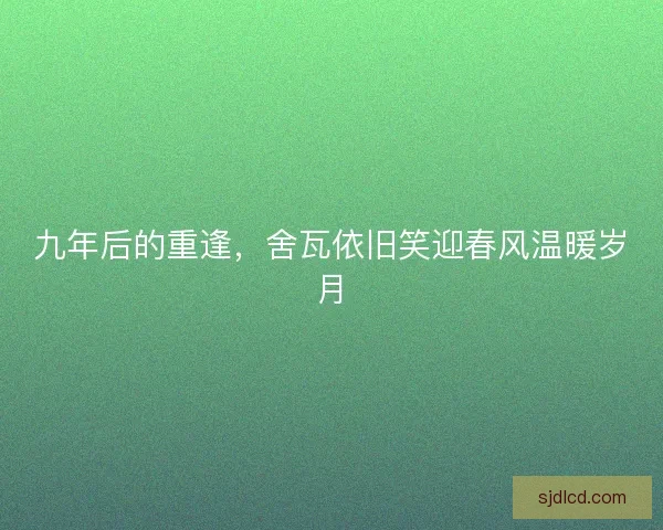 九年后的重逢，舍瓦依旧笑迎春风温暖岁月
